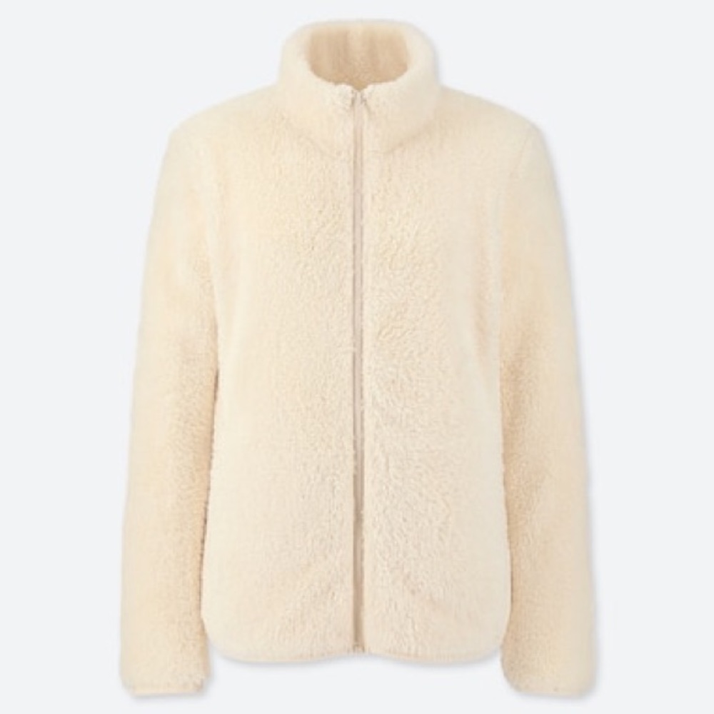 Uniqlo Women Fleece Jacket - White